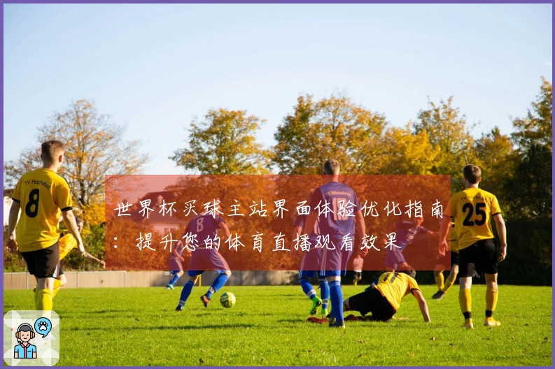 世界杯买球主站界面体验优化指南：提升您的体育直播观看效果